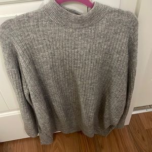 Grey mock neck sweater H&M